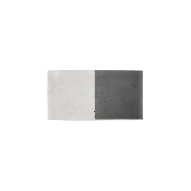 22 Design Studio Corner Ring – concrete ring, grey two-tone 90-degree architectural desig