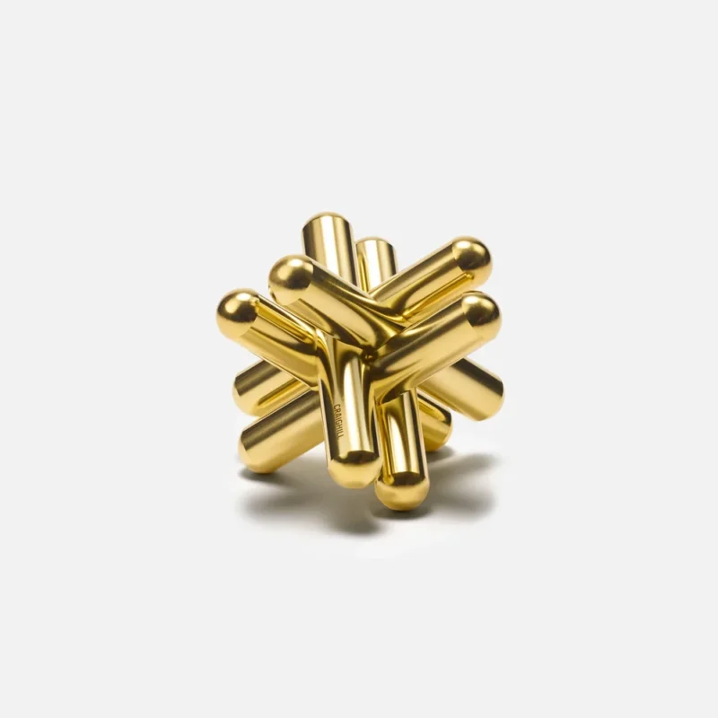 Craighill Jack Puzzle - brass mechanical puzzle, six interlocking bars with bull-nose ends