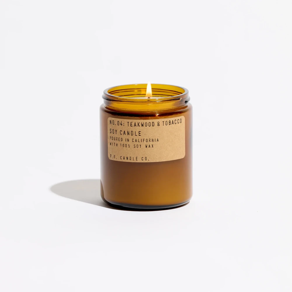 P.F. Candle Co. Teakwood & Tobacco Standard Candle