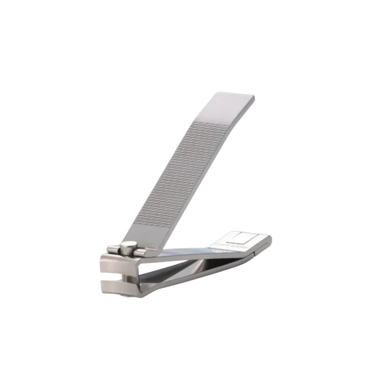 Suwada Japanese Nail Clipper - precision lever-style nail clipper, brushed stainless steel with textured grip lever