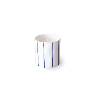Feldspar Cobalt Striped Scented Candle