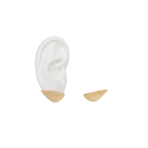 Lady Grey Lobe Earrings in Gold