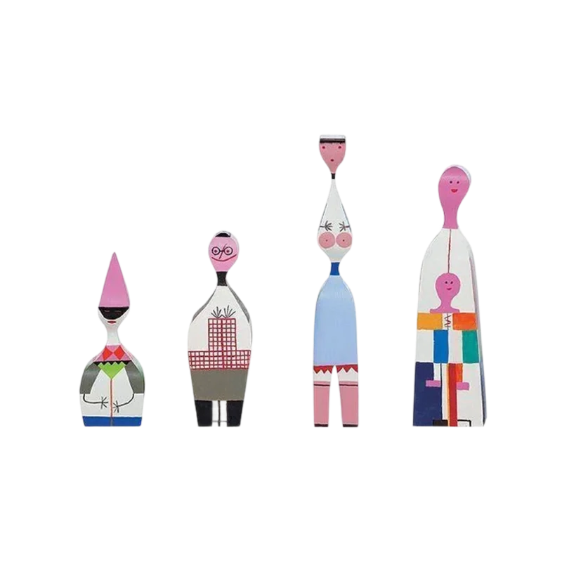 Vitra Girard Wooden Doll No. 12 — hand-painted solid fir figures