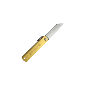 Higonokami Aogami Blue Paper Steel Brass Folding Knife