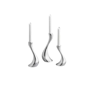 Georg Jensen Cobra Candleholder Set (Small, Medium, Large)